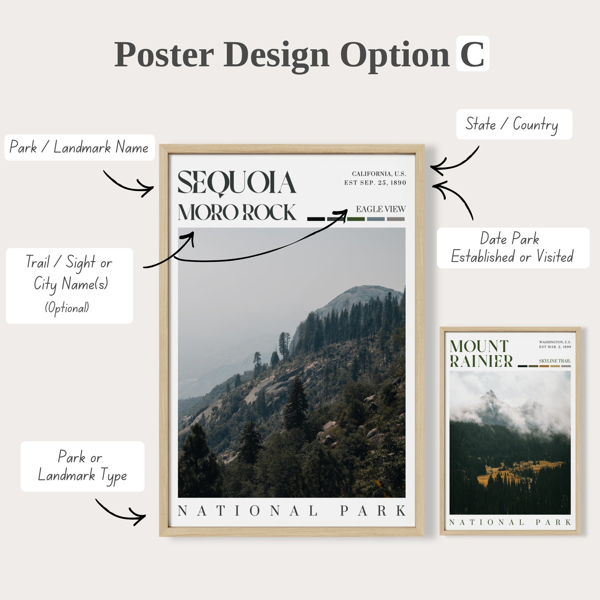 Custom National Park Posters