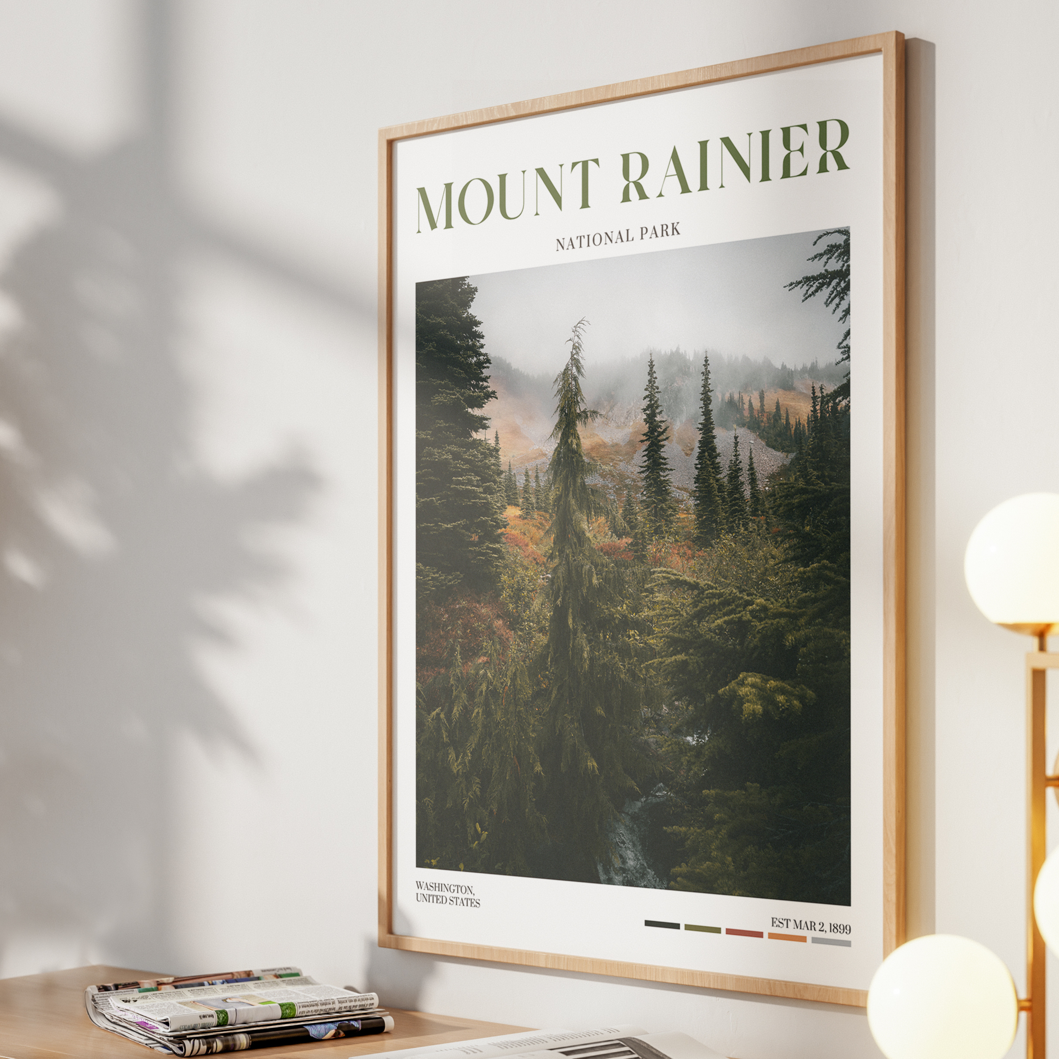 Mount Rainier National Park Poster
