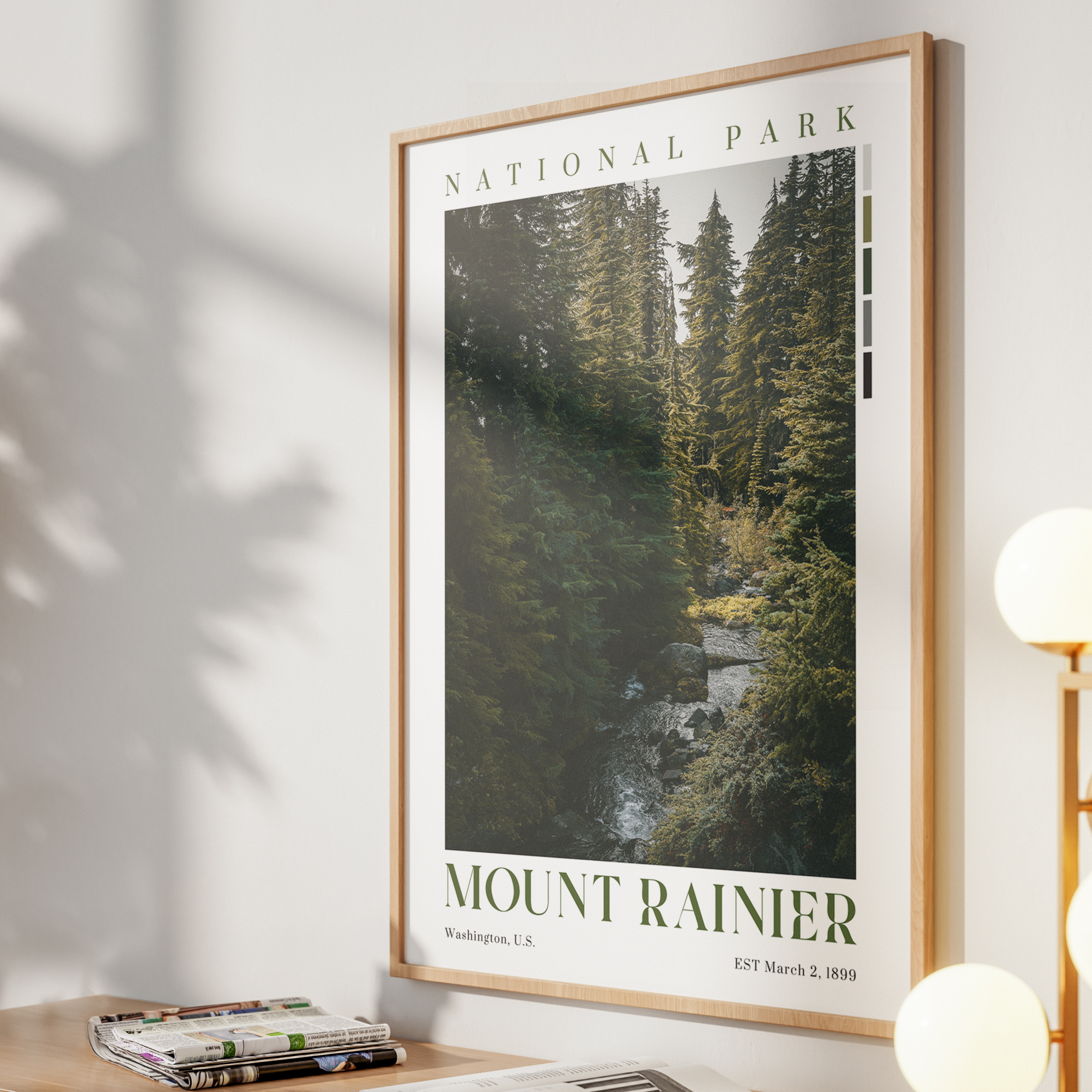 Mount Rainier National Park Poster