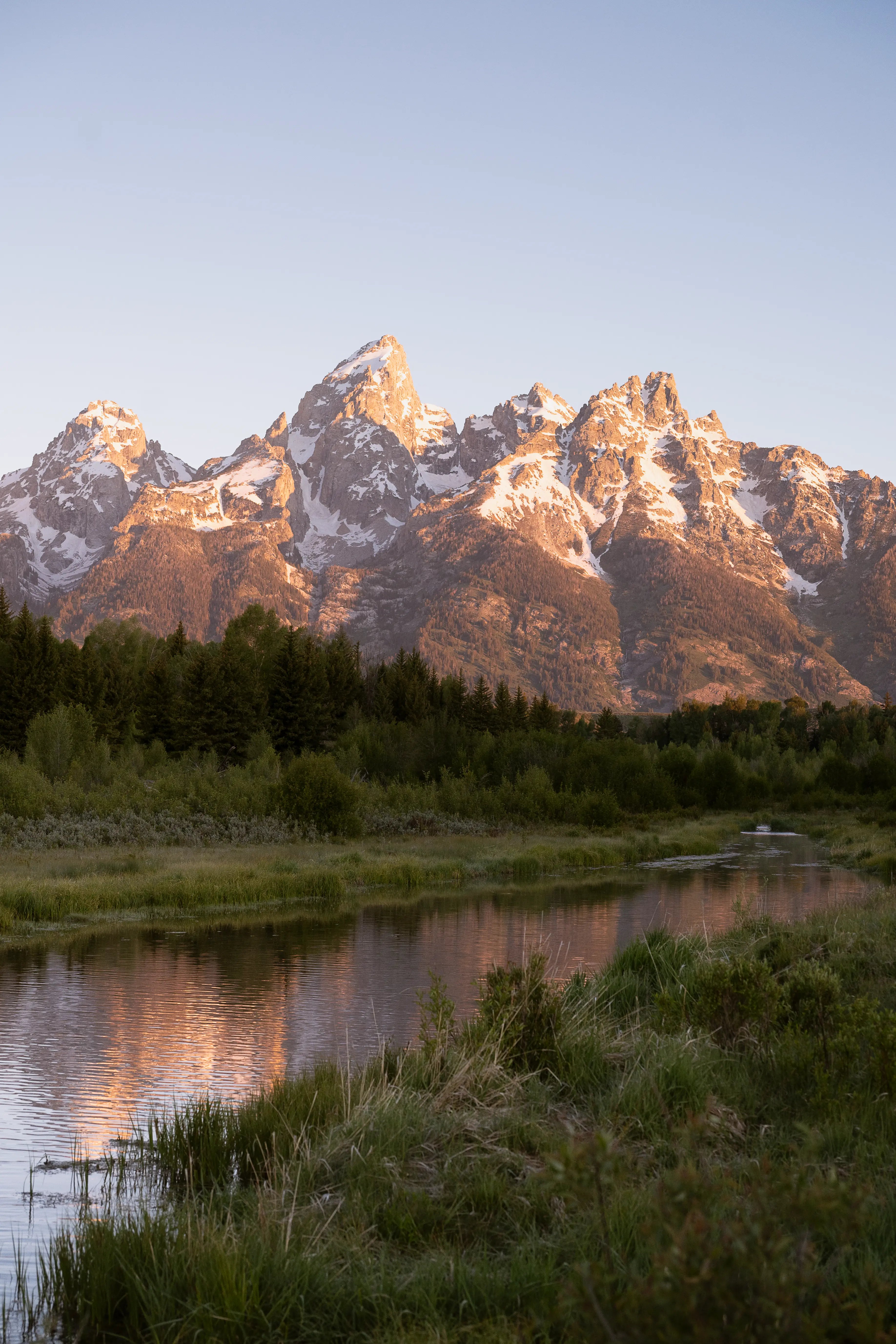 Grand Teton: Schwabacher Landing Sunrise