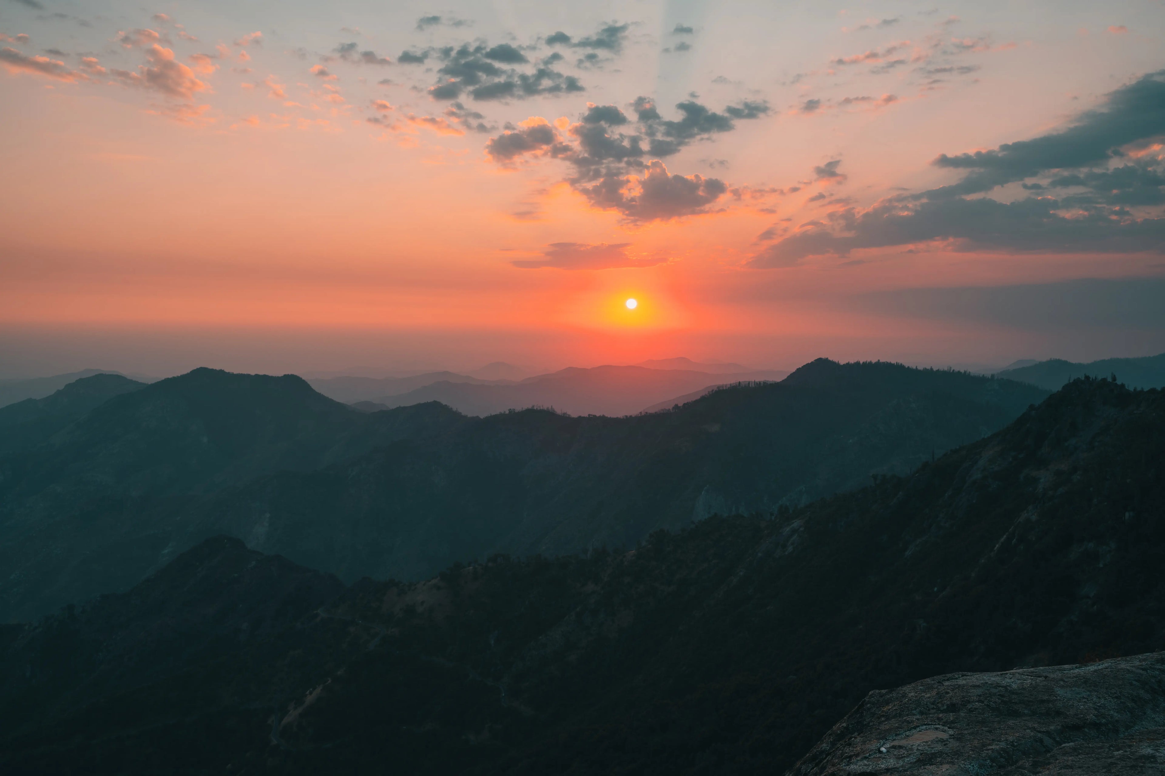 Sequoia: Sunset from Moro Rock Print