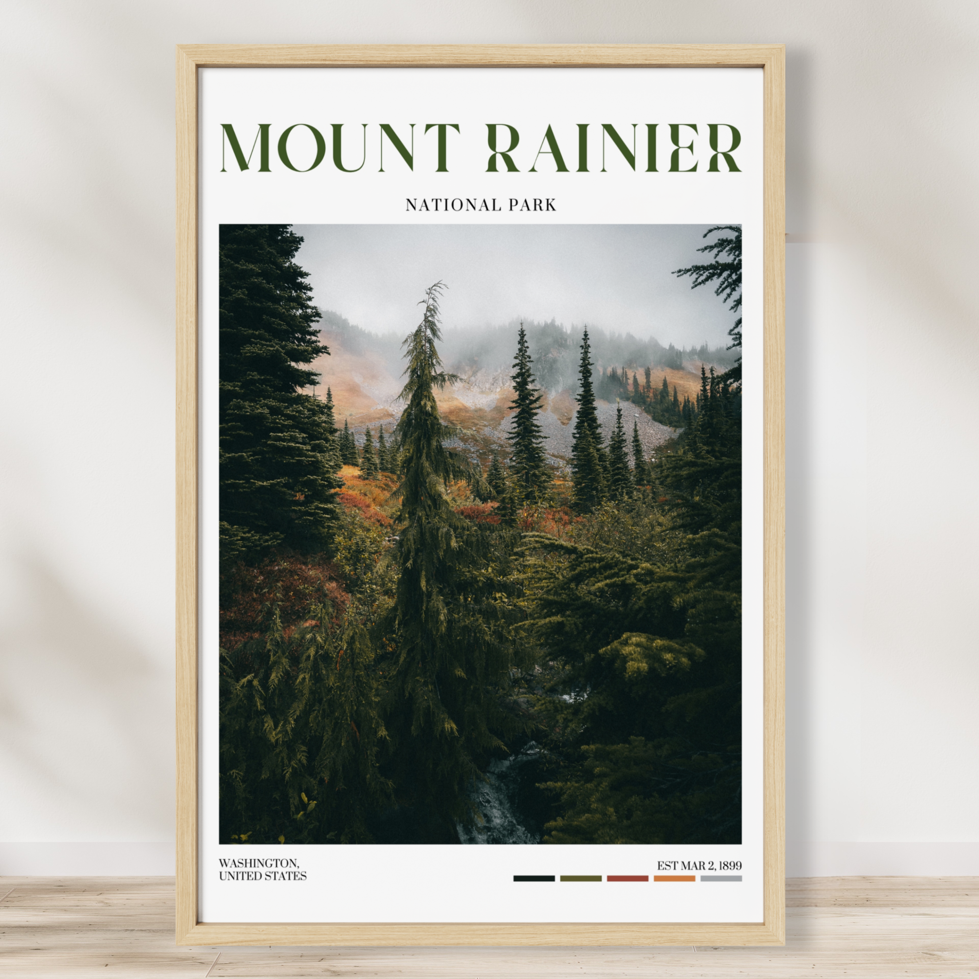 Mount Rainier National Park Poster
