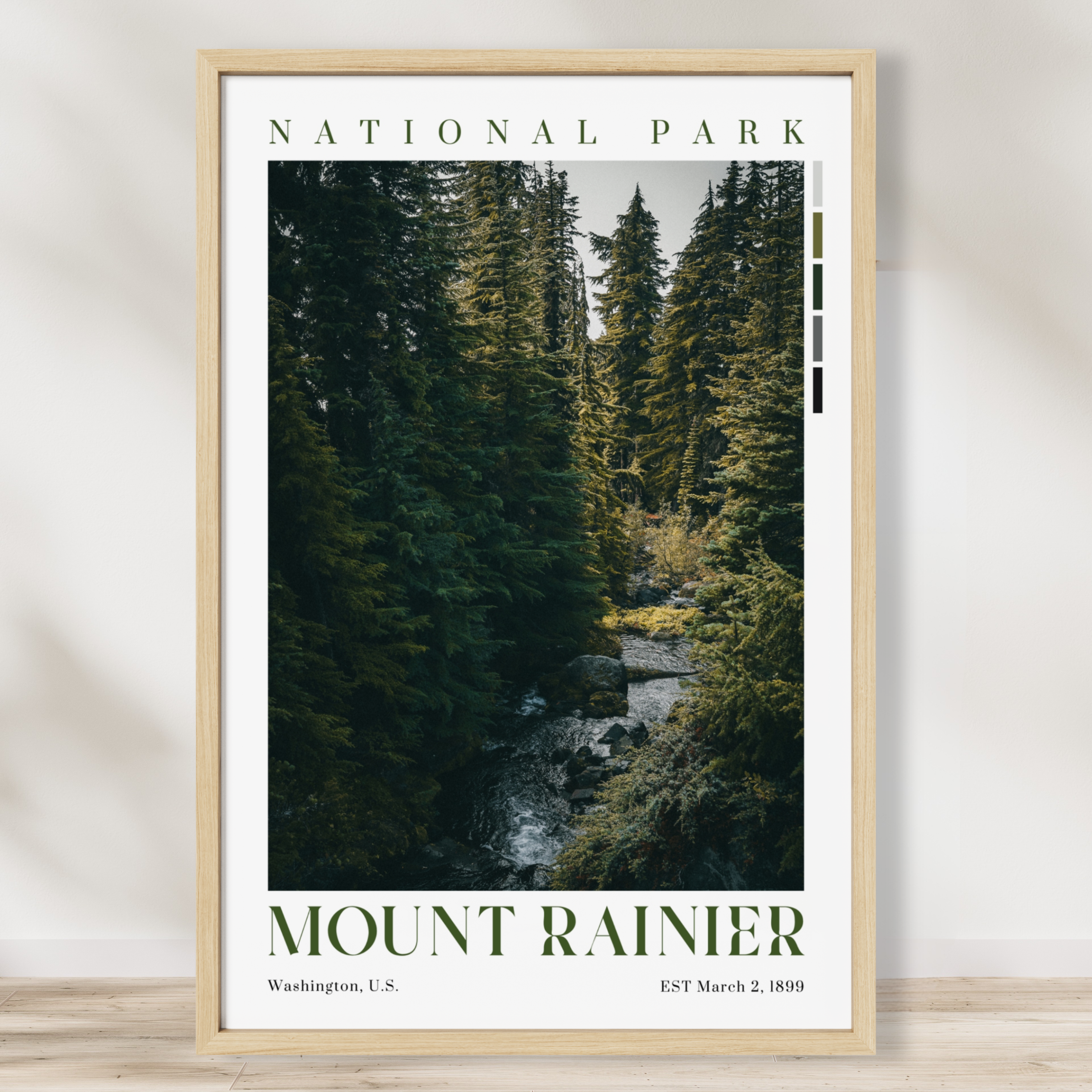 Mount Rainier National Park Poster
