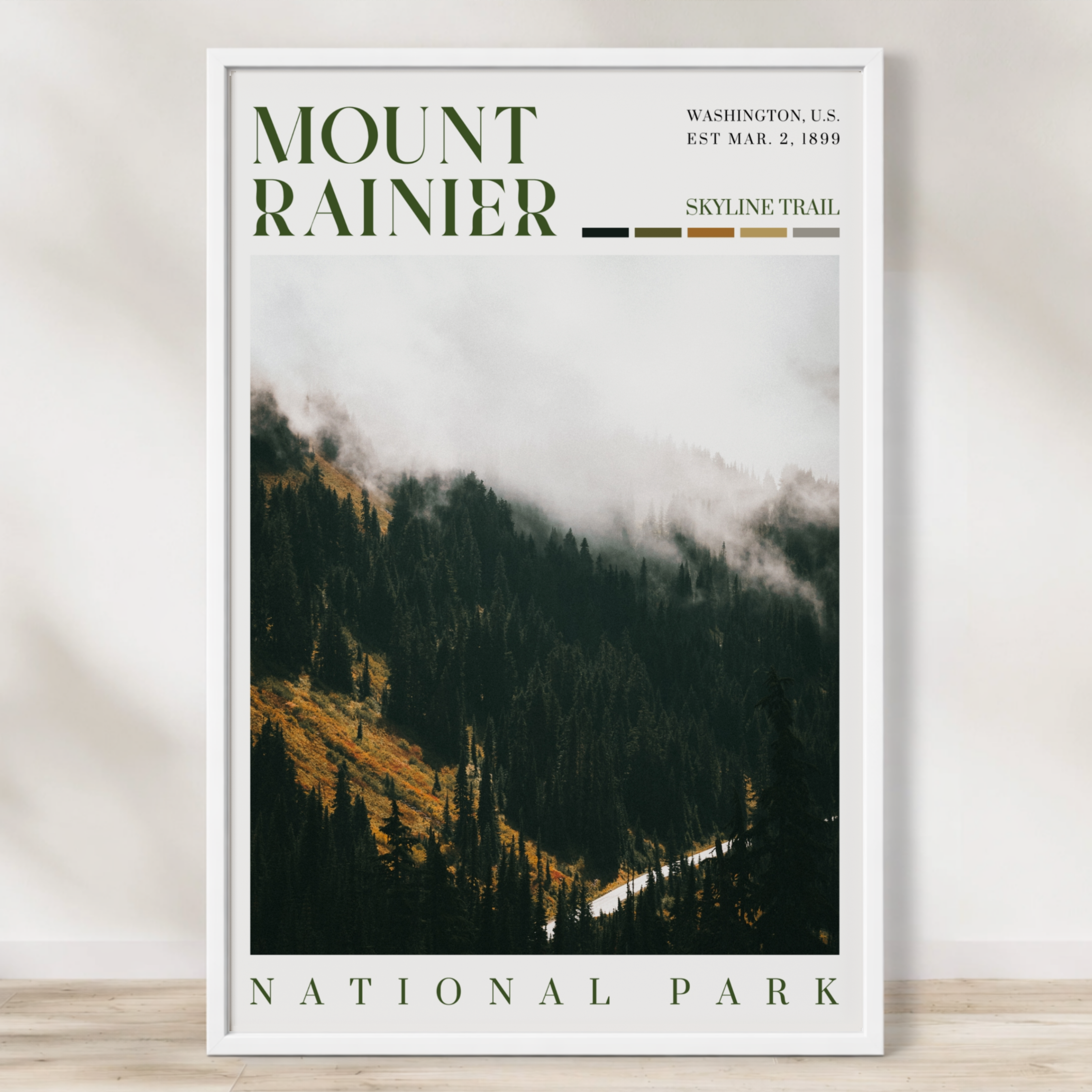 Mount Rainier National Park Poster