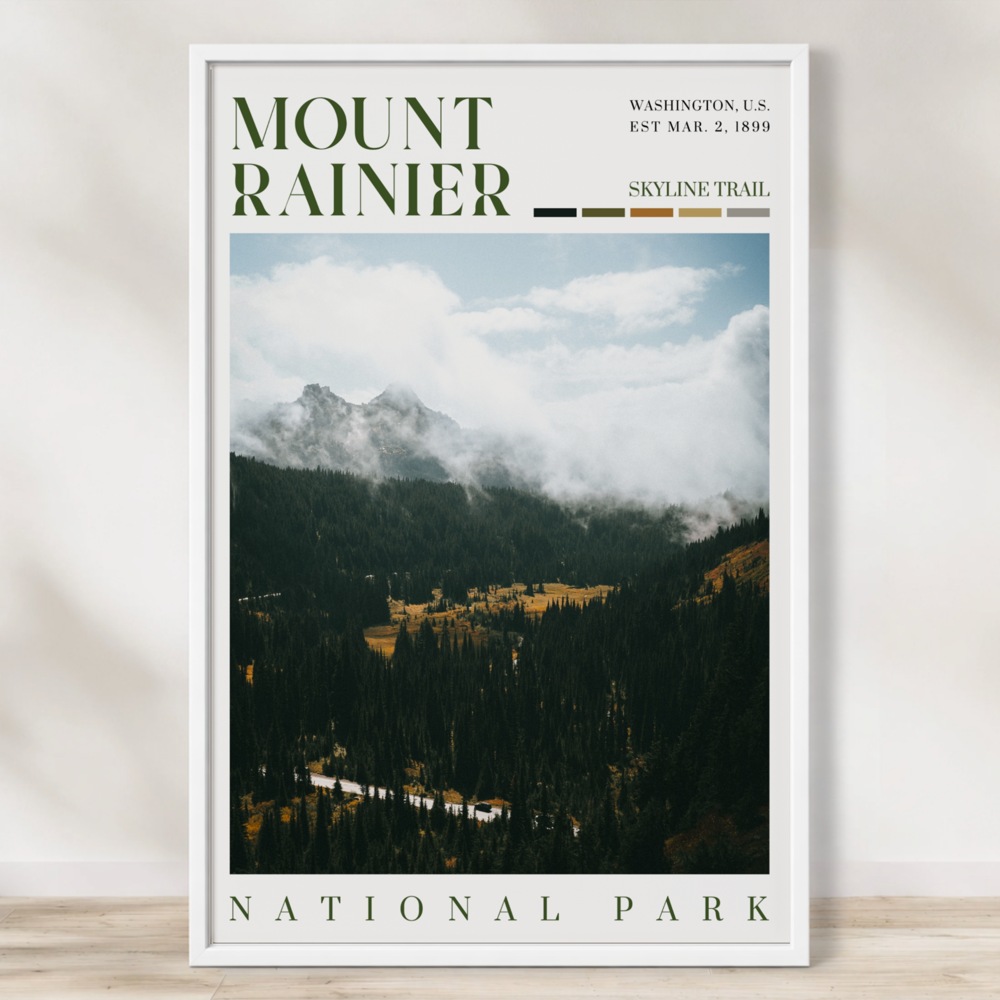 Mount Rainier National Park Poster