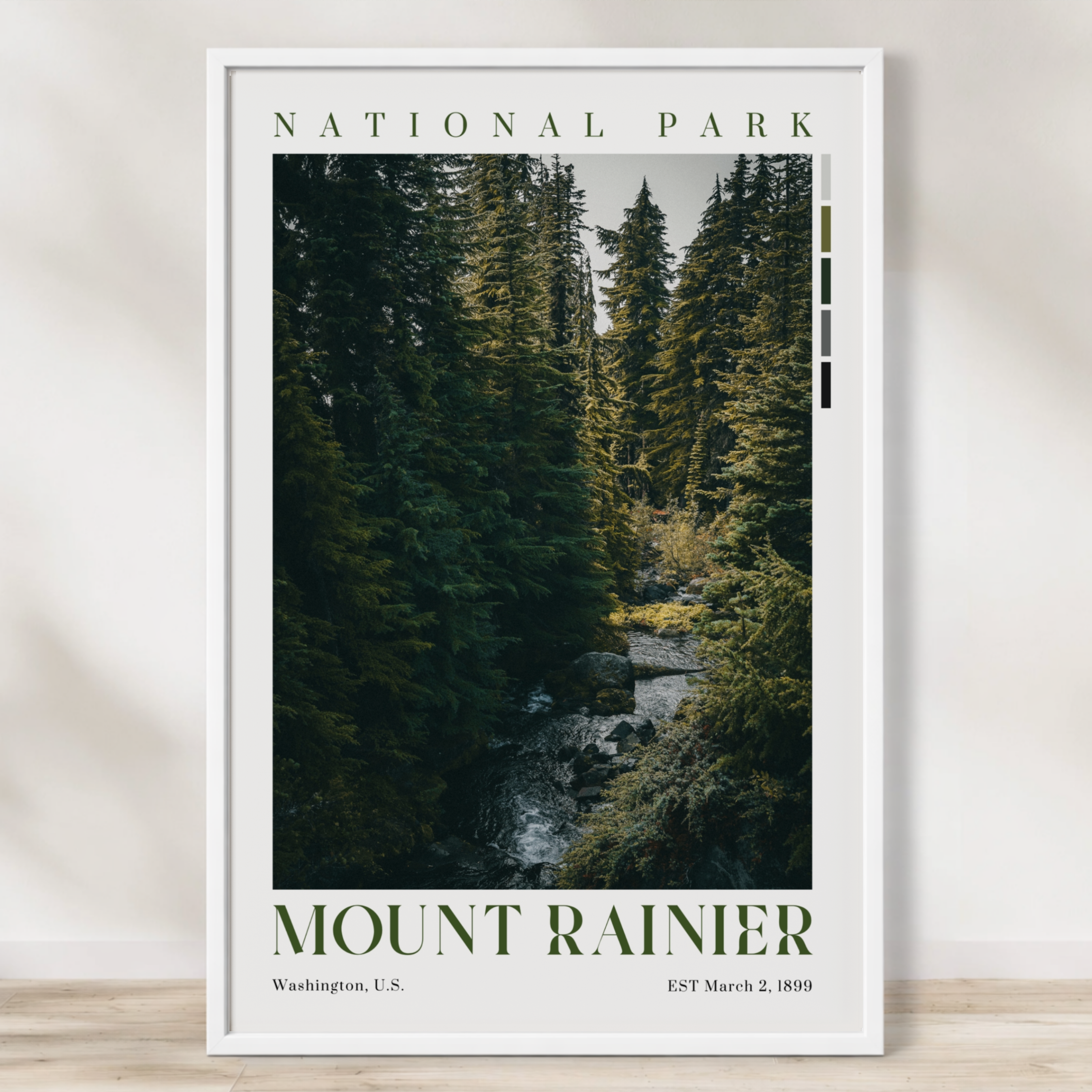 Mount Rainier National Park Poster