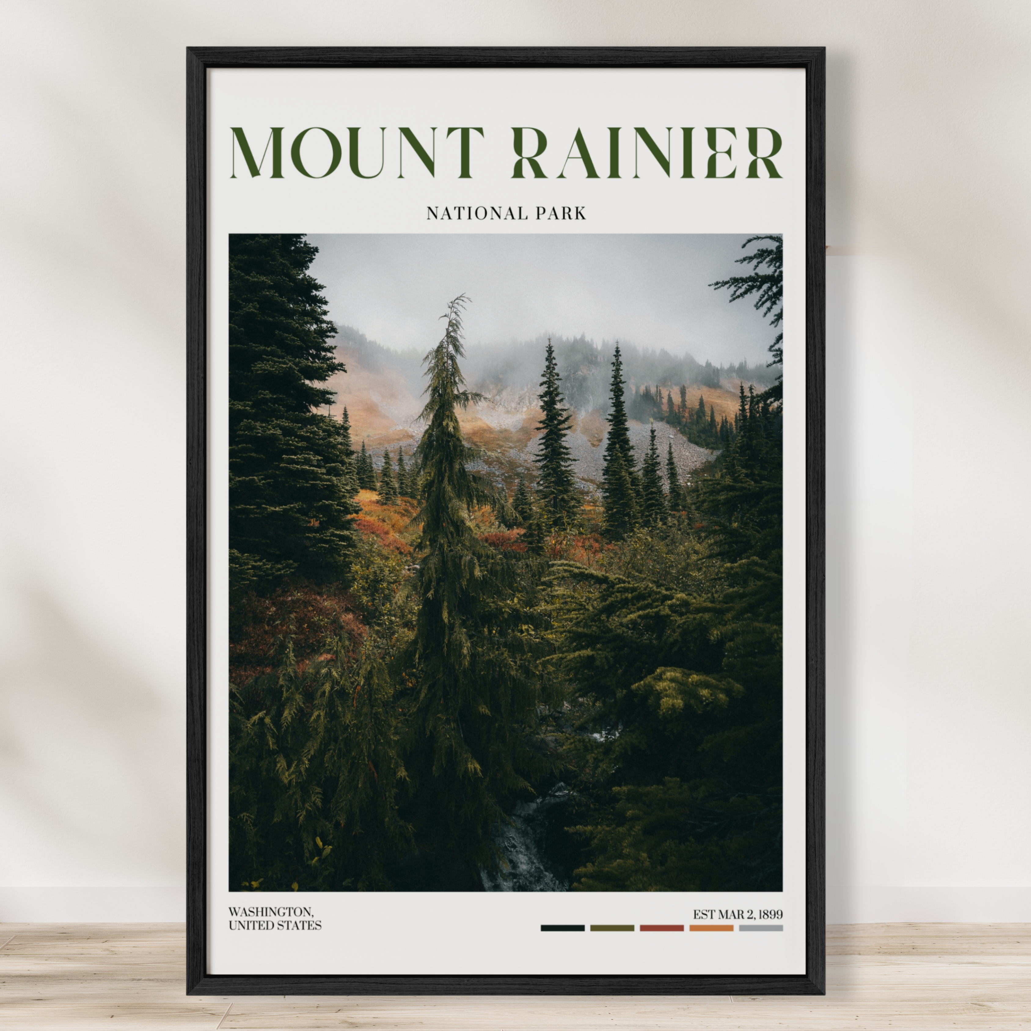 Mount Rainier National Park Poster