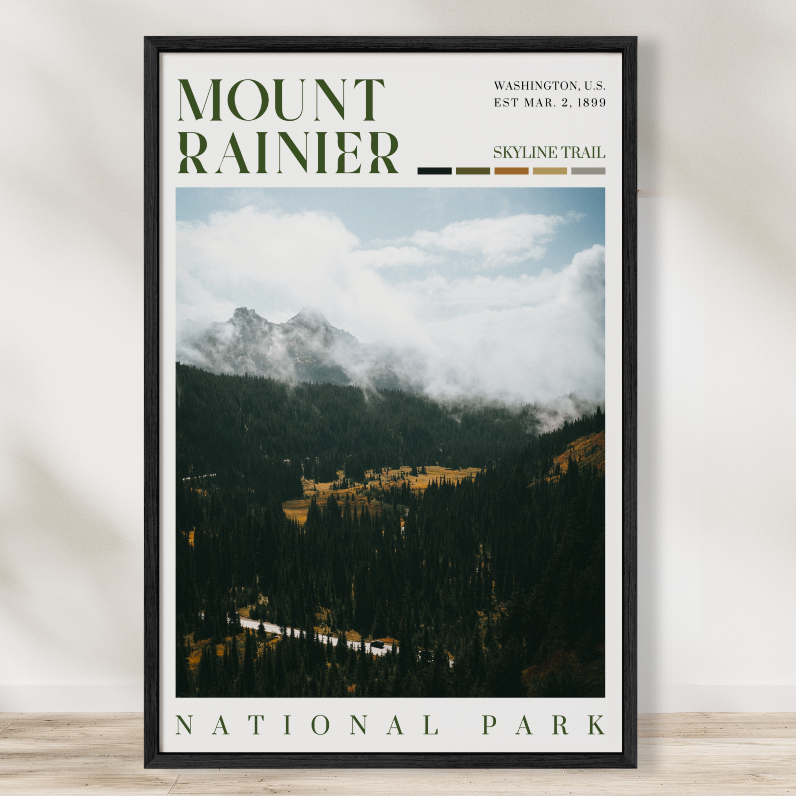 Mount Rainier National Park Poster