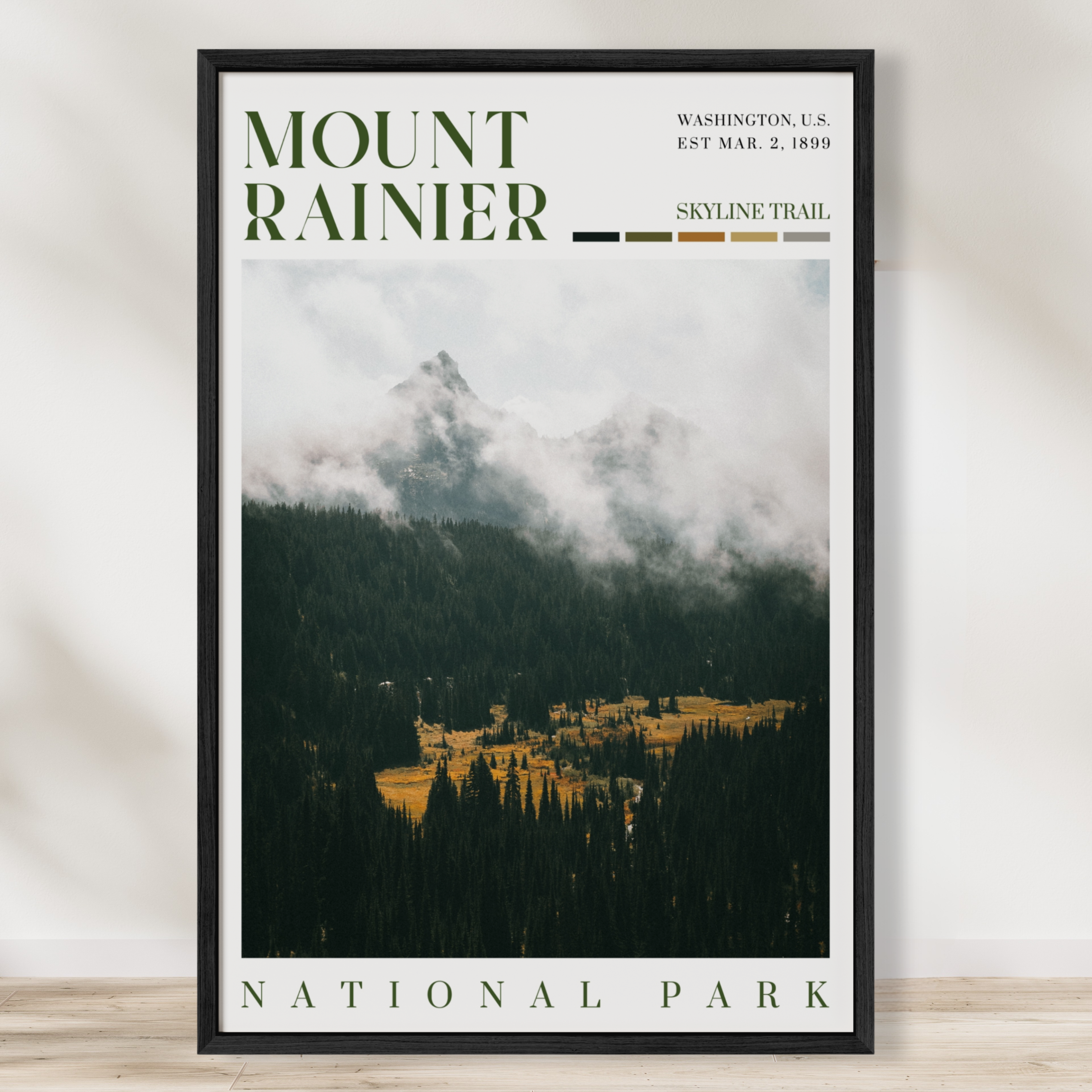 Mount Rainier National Park Poster